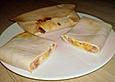 Italienische fake burritos oder Pseudo - Pizza Calzone