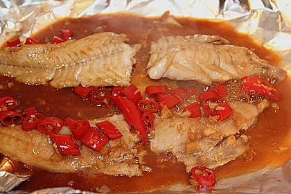 Gegrilltes Kabeljaufilet mit Chilimarinade 2
