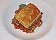Gebackener Schafk&auml;se auf Mini - Ratatouille