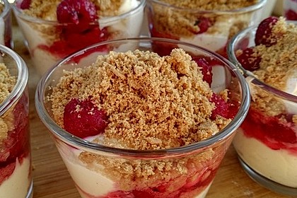Himbeerdessert mit Spekulatius 9