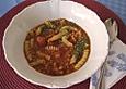 Rote Linsen - Nudelsuppe