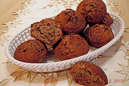 Schokoladen - Gl&uuml;hwein - Muffins