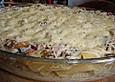 Makkaroni - Schinken - Champignon - Auflauf