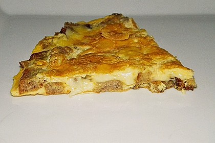Knoblauch - Brot - Omelette