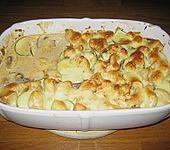 Champignon - Zucchini - Auflauf mit H&auml;hnchenbrust (Bild)