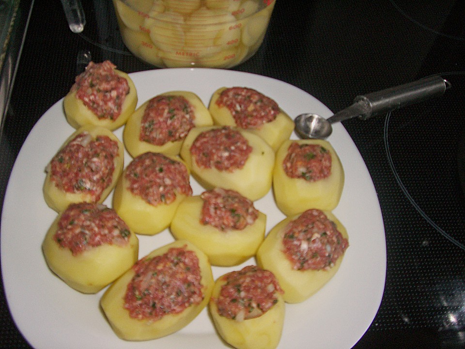 Gefüllte Kartoffeln mit Hack (Rezept mit Bild) von Hobbykochen ...