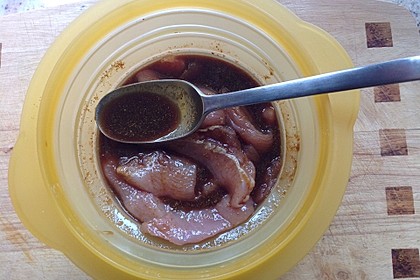 Marinade für Hühner- oder Putenfleisch zum Raclette 3