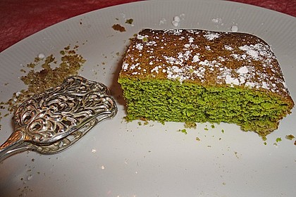 Gr&uuml;ner Tee Kuchen