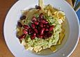 Pasta mit fettarmer spicy Kidney - Rosenkohlsauce
