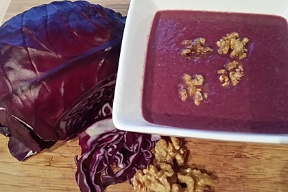 Rotkohl - Walnuss - Suppe 4