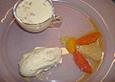 Mandel - Panna Cotta, Pfeffereis und Zitrusfr&uuml;chteragout