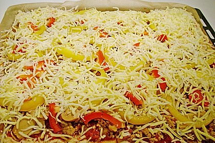 Hackfleischpizza mit Sweet Chilisauce for Springrolls 5