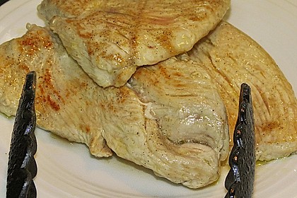 Putenschnitzel mit Champignonkruste &uuml;berbacken 12