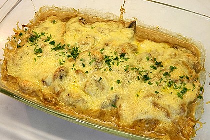 Putenschnitzel mit Champignonkruste &uuml;berbacken 21