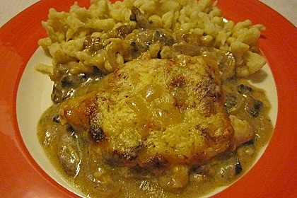 Putenschnitzel mit Champignonkruste &uuml;berbacken 28