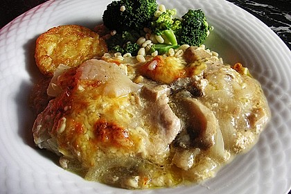 Putenschnitzel mit Champignonkruste &uuml;berbacken 33