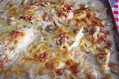 Putenschnitzel mit Champignonkruste &uuml;berbacken 39