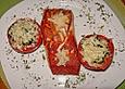 Gef&uuml;llte Tomaten mit Spinat und Pinienkernen