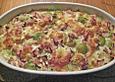 Rosenkohlgratin mit Schinken