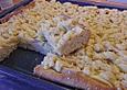 Apfel - Marzipan - Blechkuchen mit Streuseln
