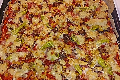 Marinas Pizzateig mit Backpulver 8