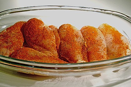 H&uuml;hnerbrust mit Paprika - Frischk&auml;se - Scheiben &uuml;berbacken 2