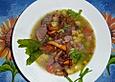 Becksche Kartoffelsuppe mit frischen Pfifferlingen
