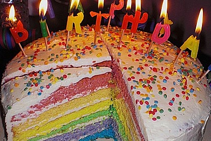 Regenbogentorte 18