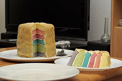Regenbogentorte 24