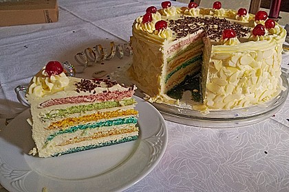 Regenbogentorte 36