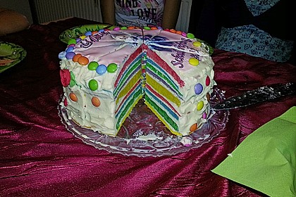 Regenbogentorte 57