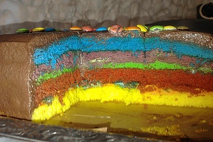 Regenbogentorte 60