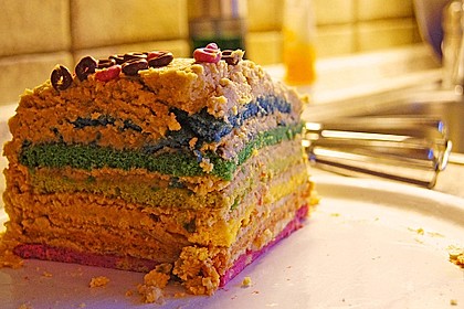 Regenbogentorte 66