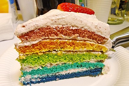 Regenbogentorte 78