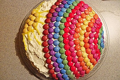 Regenbogentorte 80