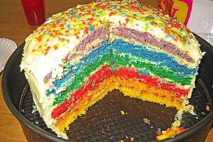 Regenbogentorte 84