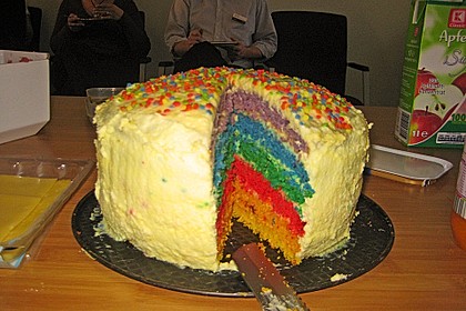 Regenbogentorte 85