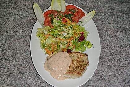 Schweinesteak mit Cocktailsauce