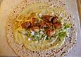 Burrito mit H&auml;hnchen und Safransauce