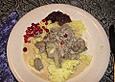 Rentiergeschnetzeltes mit Kartoffelbrei aus Finnland