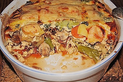Saftiger Kartoffel - Gemüse - Auflauf 5