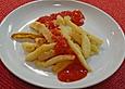Apfel - Pommes mit Erdbeerketchup