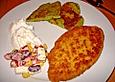 Zucchini - Puffer mit Kr&auml;uter - Sour Creme