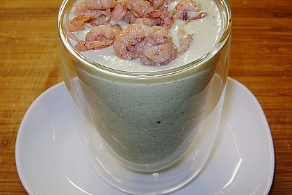 Kalte Avocado - Gurkensuppe mit Krabben 1