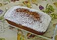 Walnuss - Kuchen mit Apfelsauce und Haferflocken