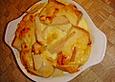 K&auml;se - Birnenauflauf mit Toastbrot und Raclettek&auml;se