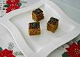 Lebkuchenw&uuml;rfel mit kandiertem Ingwer