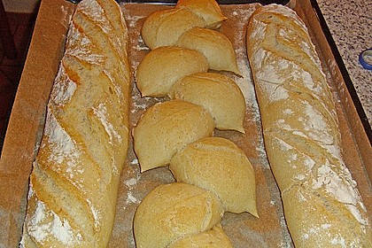 Sauerteig  -  Baguette mit Maisgrie&szlig;