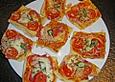 Kleine Bl&auml;tterteig - Pizzen