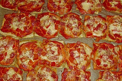 Kleine Bl&auml;tterteig - Pizzen 6